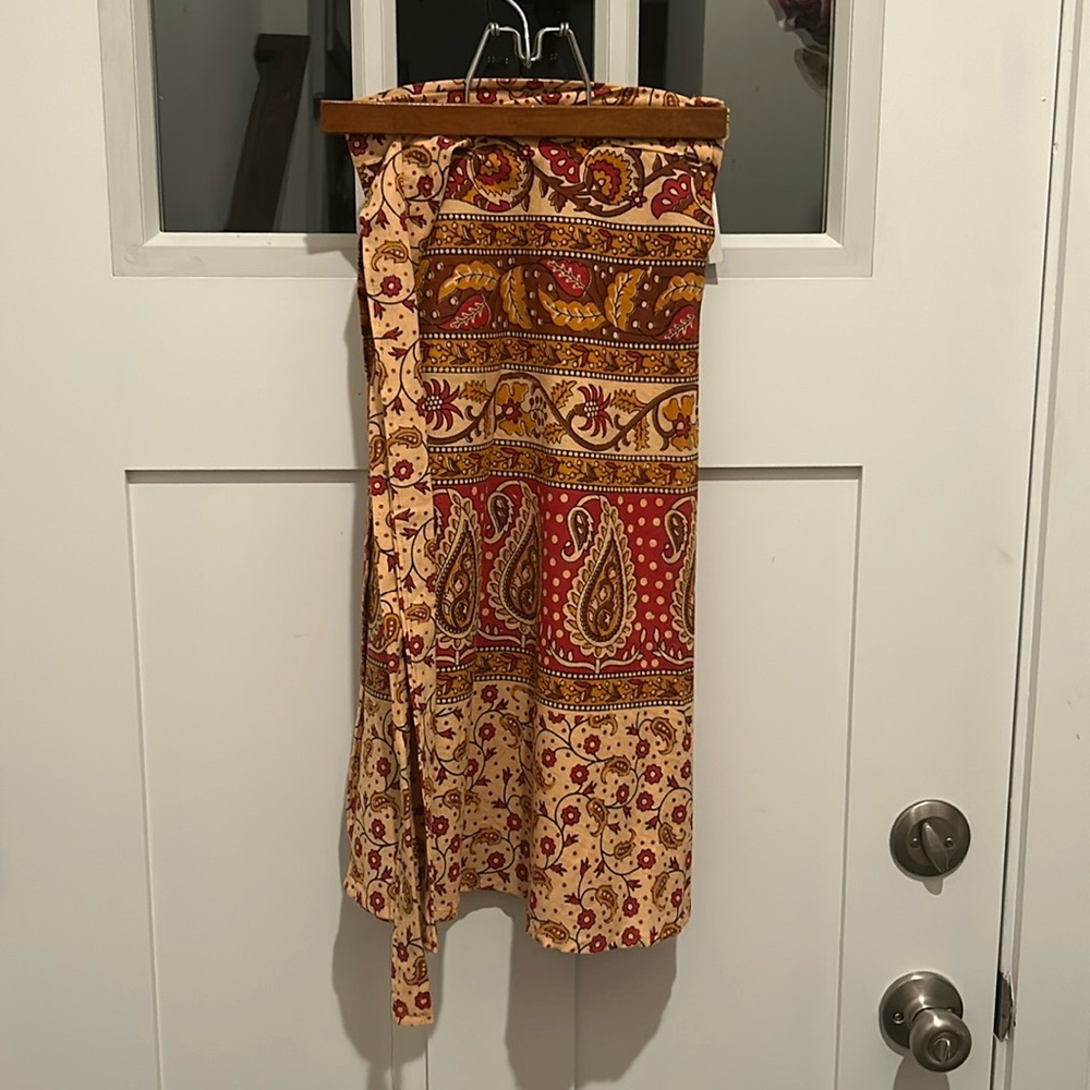 Authentic Made in India Wrap Around Hippie Skirt Mid Length - Picture 5 of 16